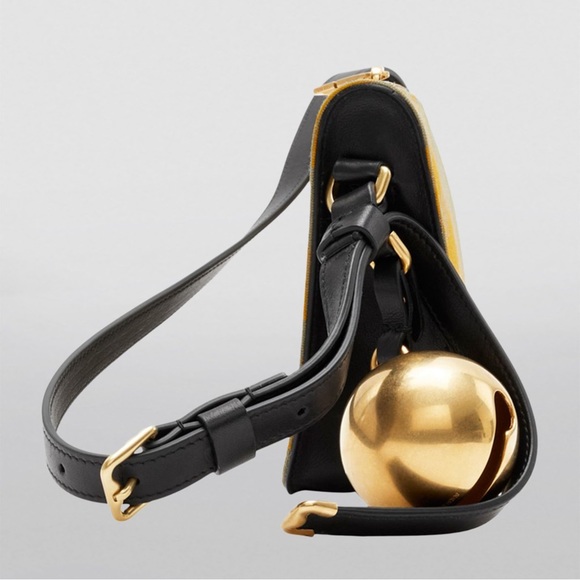 New BURBERRY Mini Shield Check Sling Shoulder Bag, Hunter Ip Check, New w/Tag - Picture 7 of 16